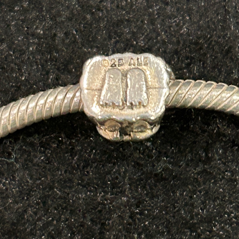 Pandora 925 ALE Bracelet w/ “Angel of Hope” Charm - Picture 3 of 6